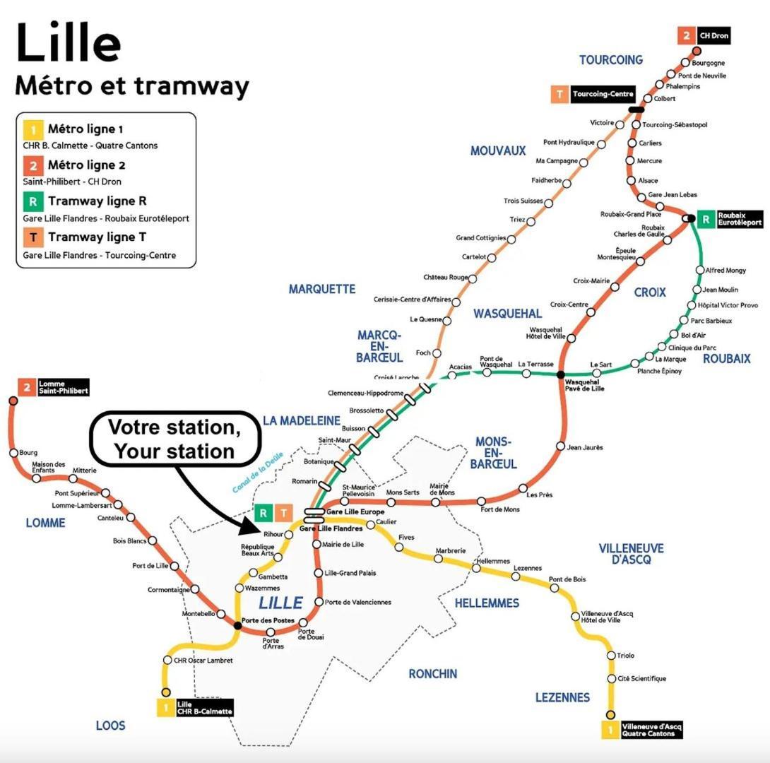 Vieux Lille Appartement Spacieux Et Equipe Екстериор снимка
